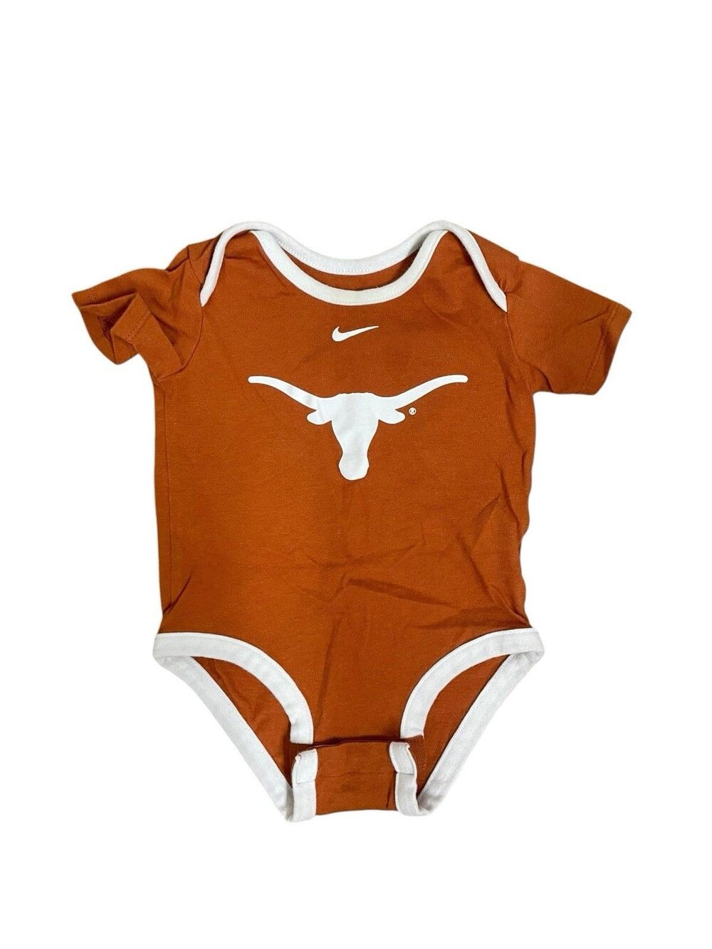 Nike Texas Longhorns Baby Bodysuit Burnt Orange NCAA Size 3/6M